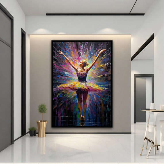 Dancing Ballerina Abstract Wall Art Ballerina Print Dancing Ballerina Abstract Wall Art Ballerina Print