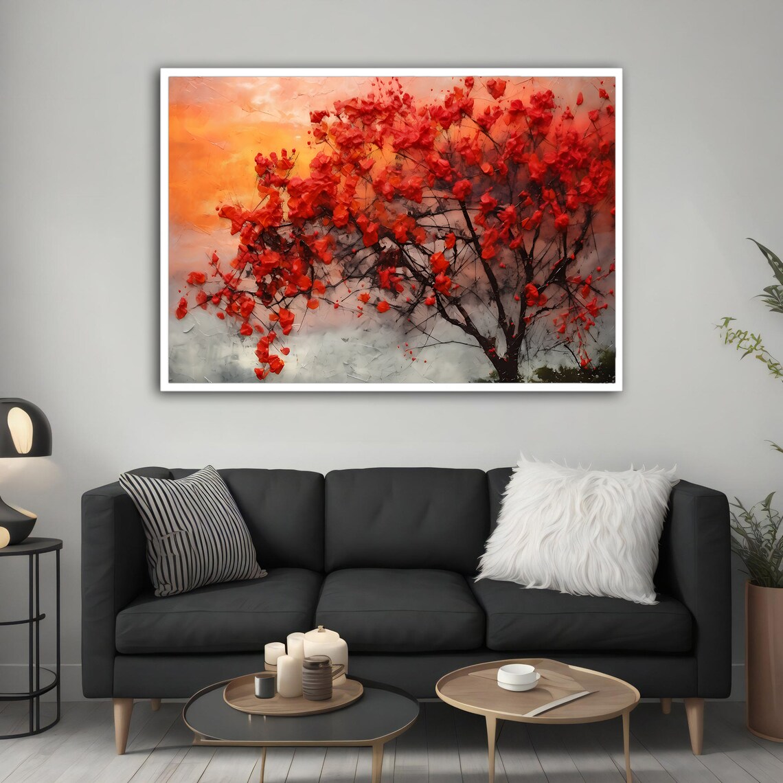 Abstract Tree Art Print, Modern Wall Art - Image 3