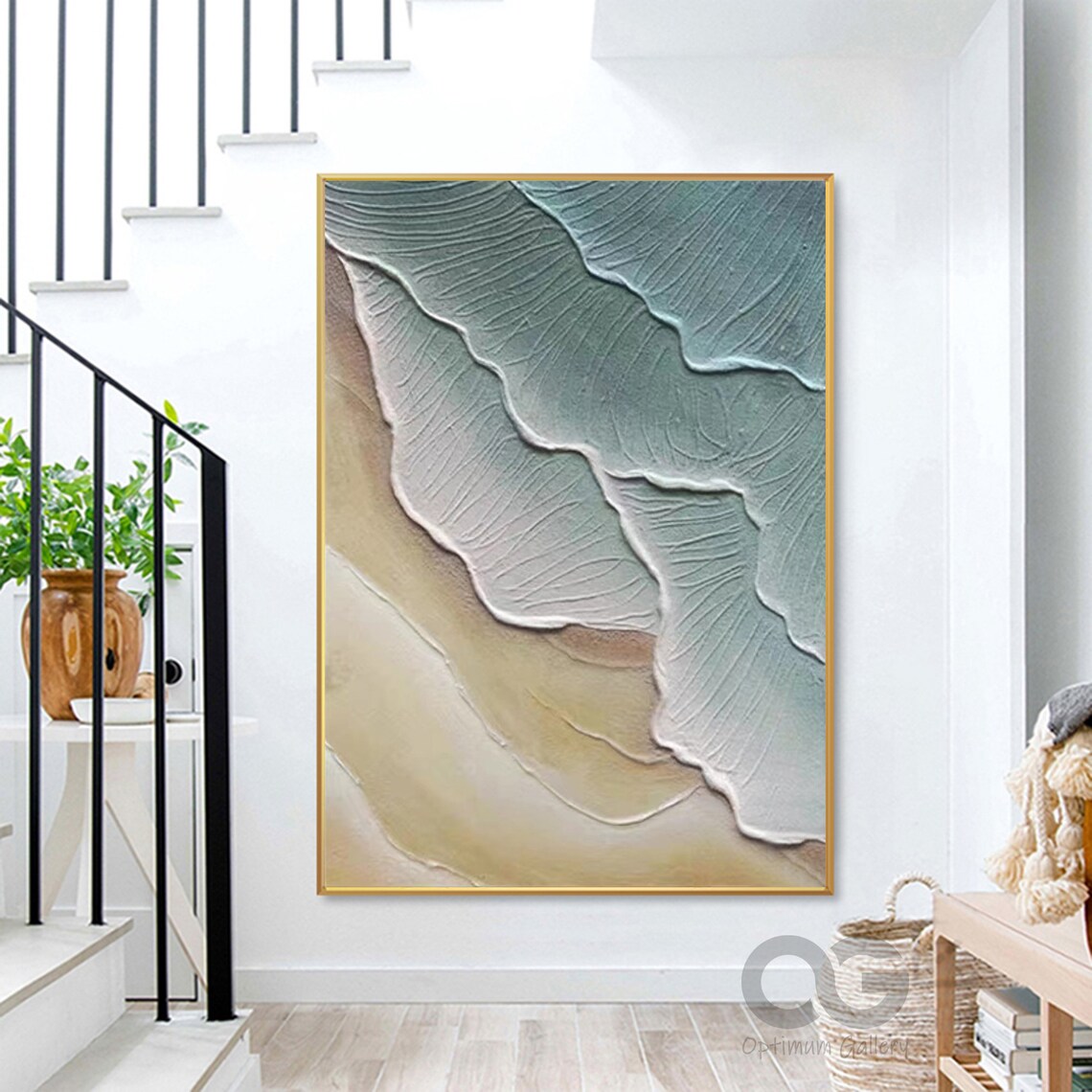 Abstract Ocean Wave Art Print, Coastal Texture - Image 4