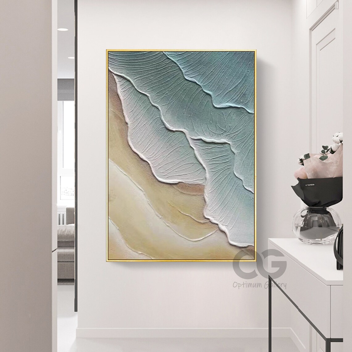 Abstract Ocean Wave Art Print, Coastal Texture - Image 5