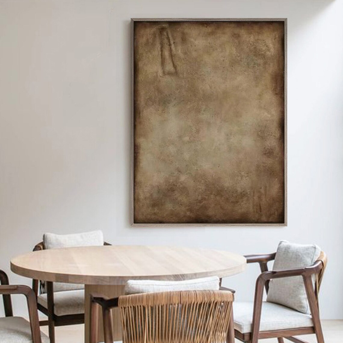Brown Wabi Sabi Abstract Art Print, Neutral Modern - Image 2