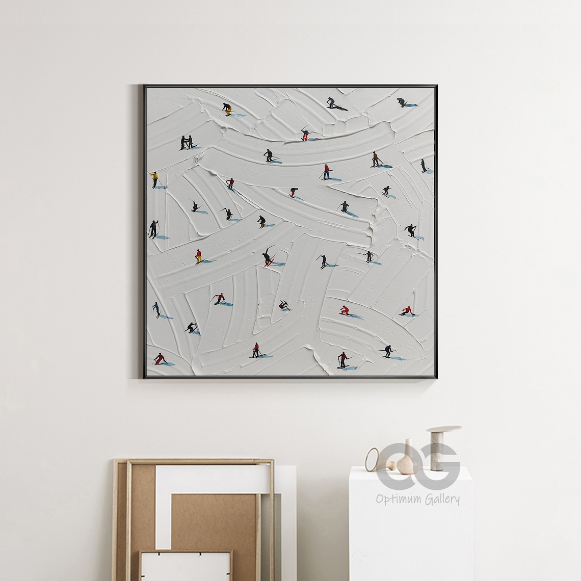 Personalized Ski Sport Winter Mountain Art Print - Image 4