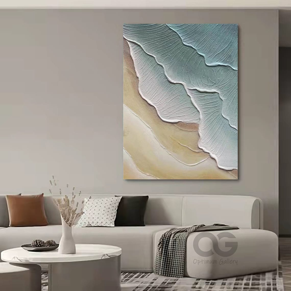 Abstract Ocean Wave Art Print, Coastal Texture - Image 2