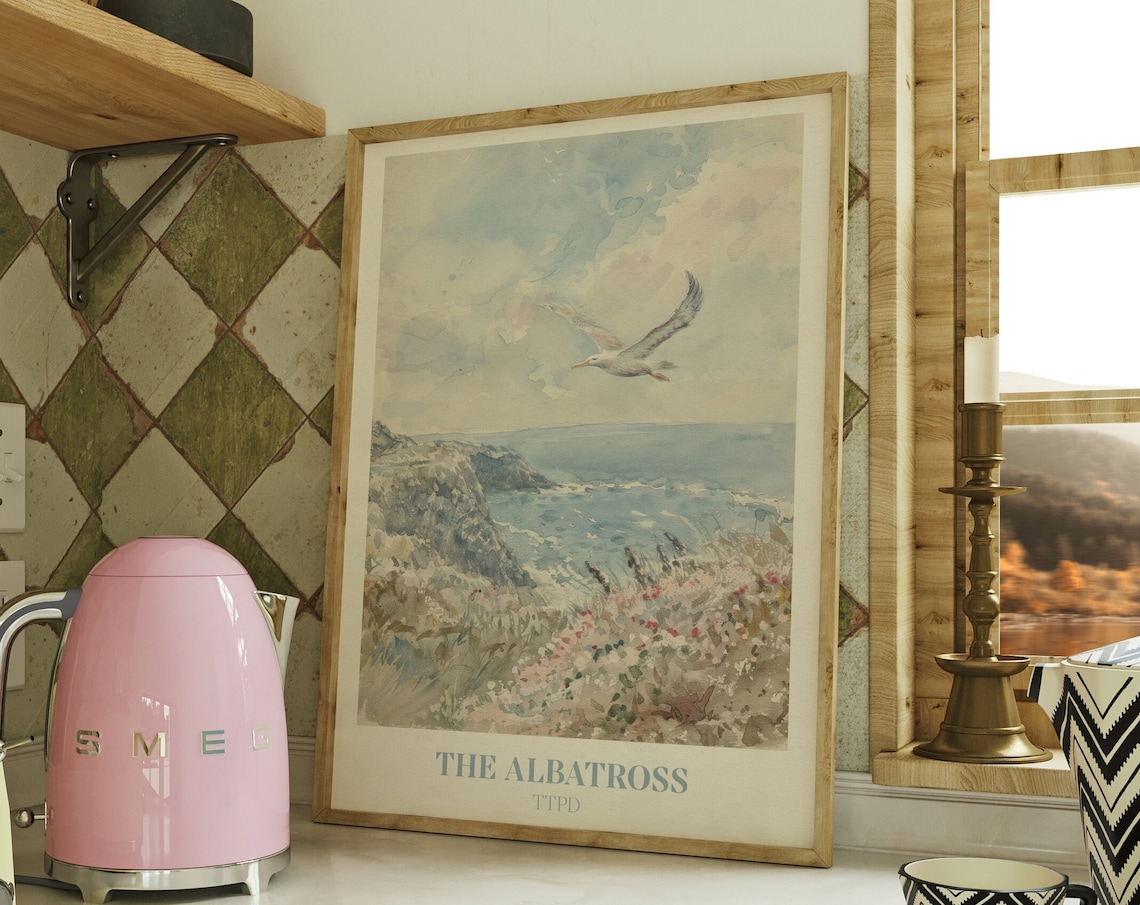 The Albatross Art Print, Music-Inspired Bedroom Decor