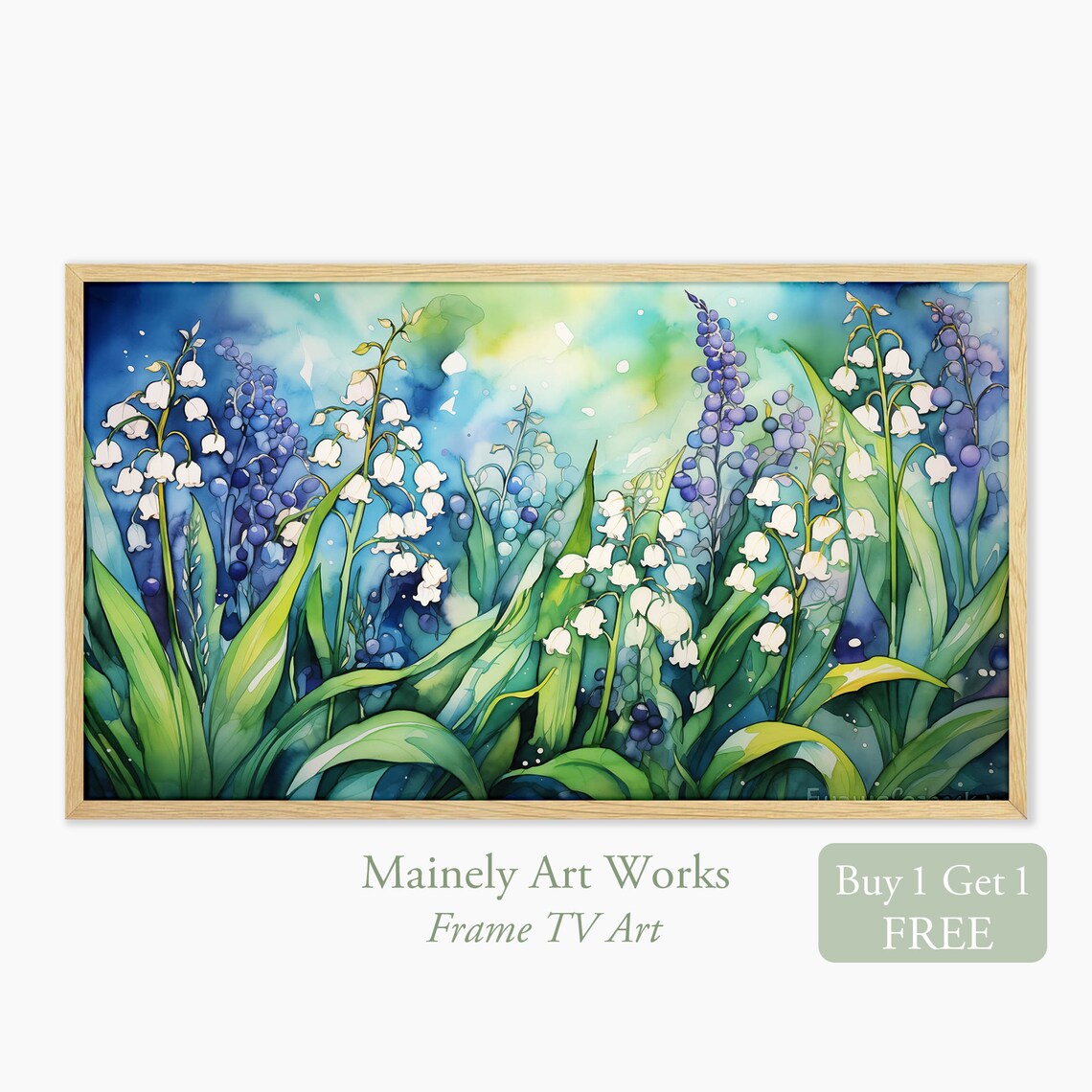 Lily Of The Valley Flowers, Spring Floral Art Print