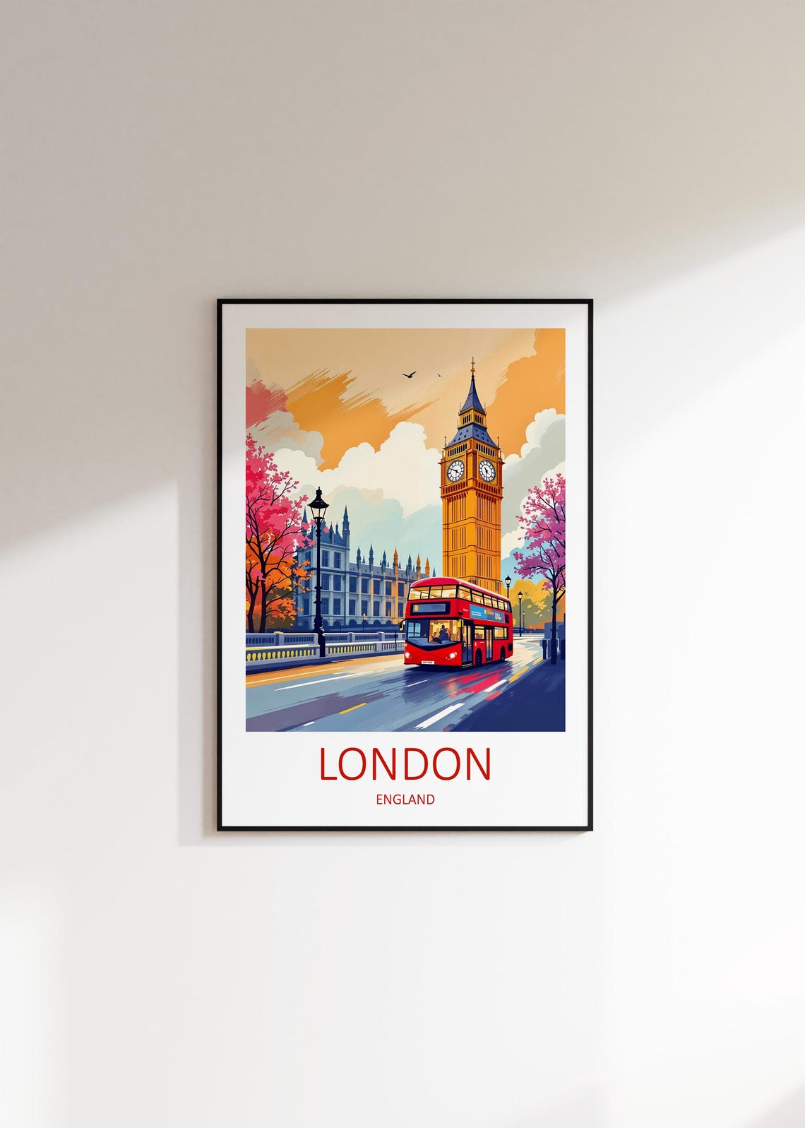 London Travel Print London Poster Wedding Gift Print Of London Travel Gift London Uk Art Print Home Decor Gifts Big Ben Poster Print - Image 3