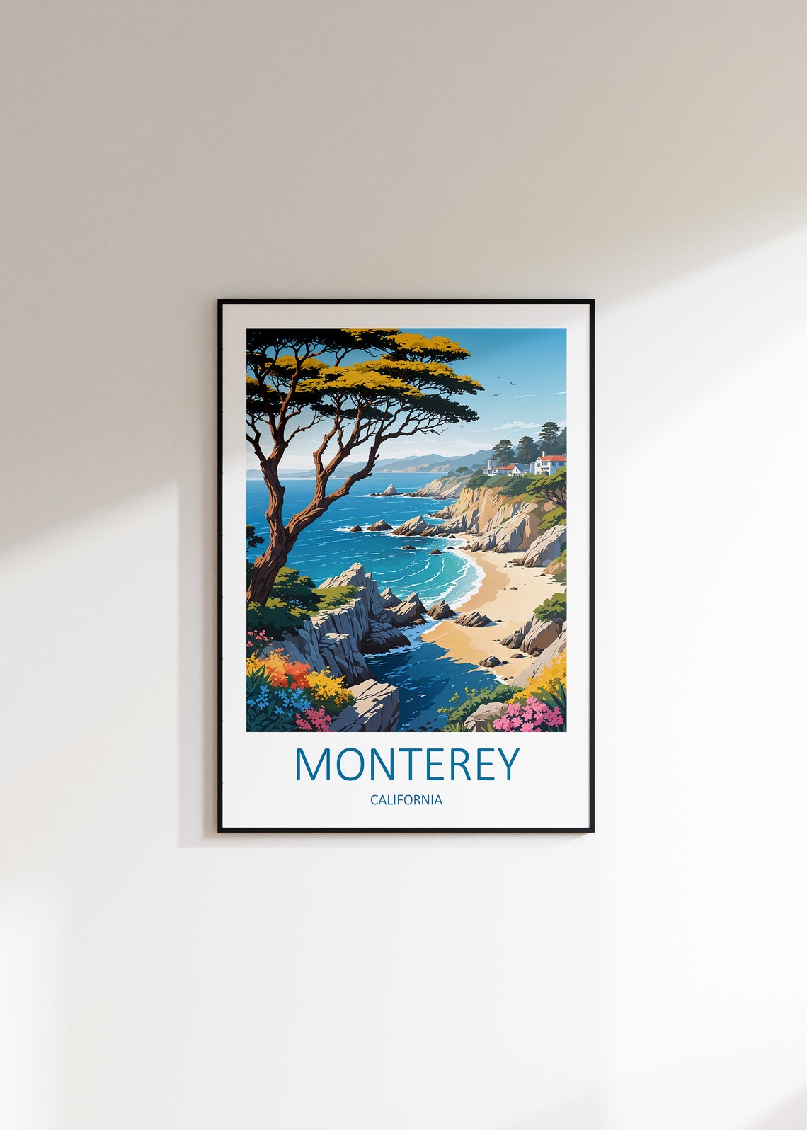 Monterey Print Monterey California California Poster California Print Monterey Bay Poster Travel Gift California Travel Gift Print - Image 3