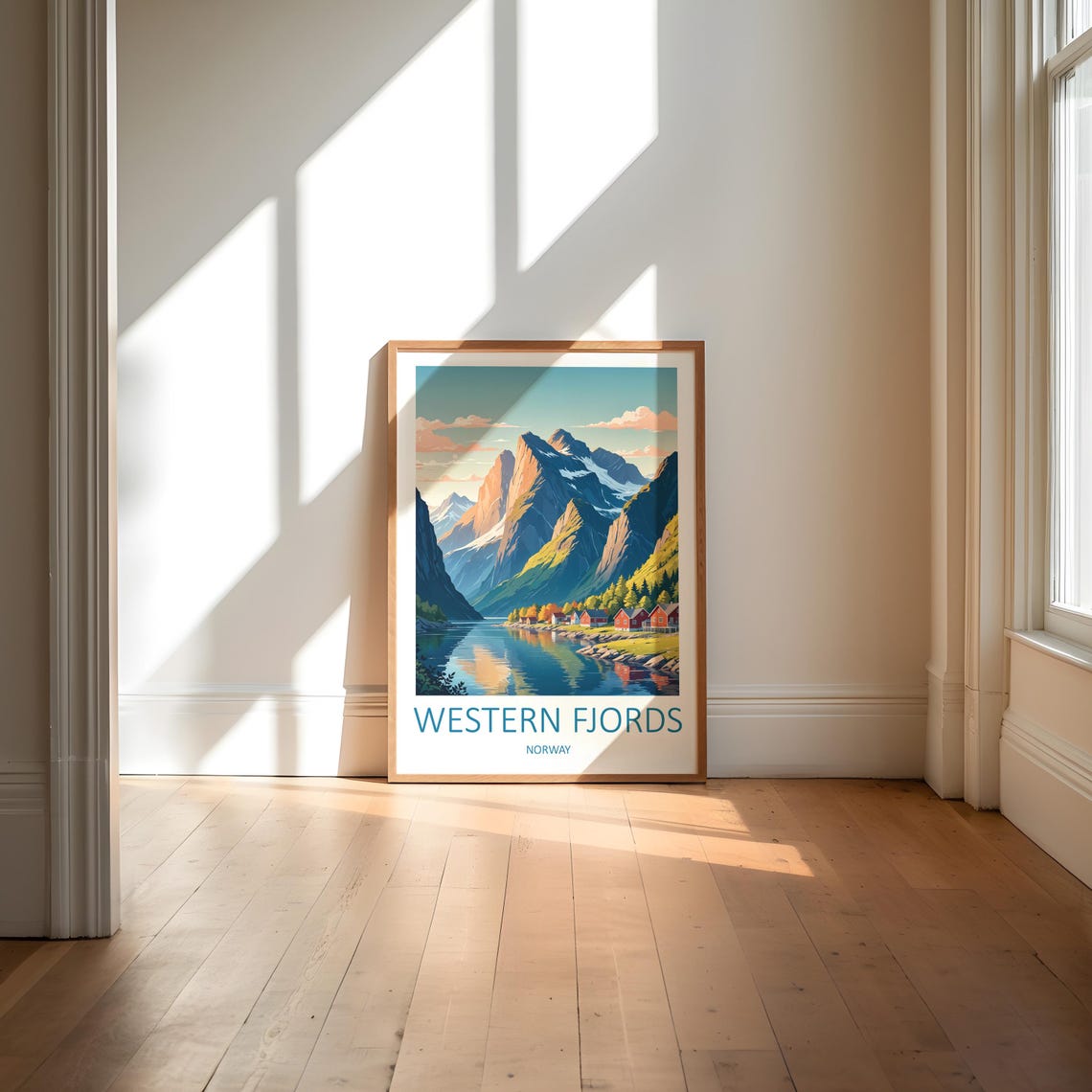 Fjords Print Western Fjords Norwegian Fjords Travel Print Norway Gifts Western Fjords Norway Norway Print Scandinavian Wall Art - Image 6