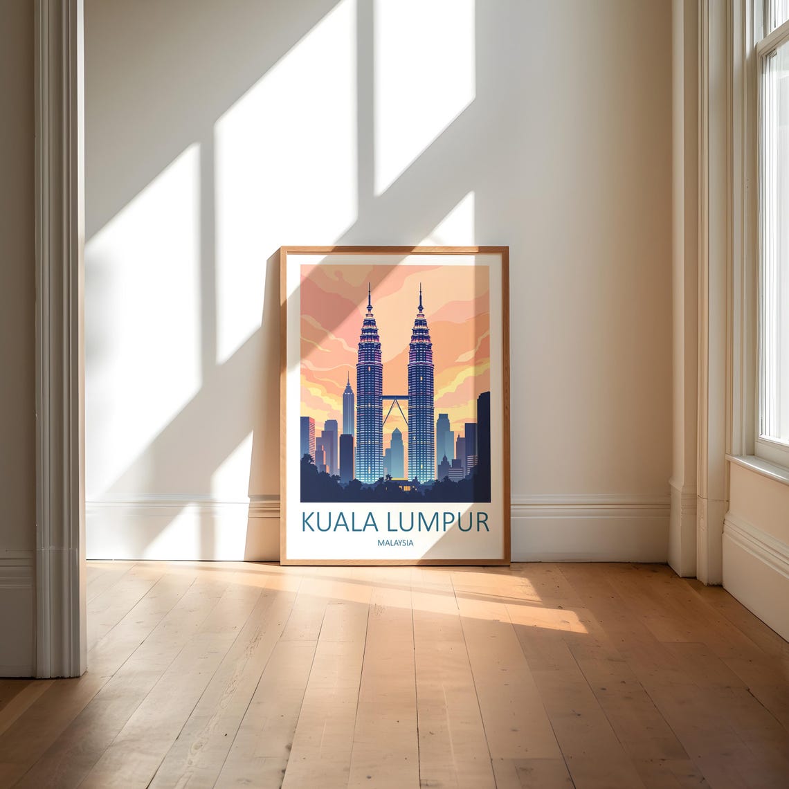 Kuala Lumpur Print Malaysia Travel Print Petronas Towers Kuala Lumpur Wall Art Kuala Lumpur Poster Malaysian Wall Art Travel Wall Art - Image 6
