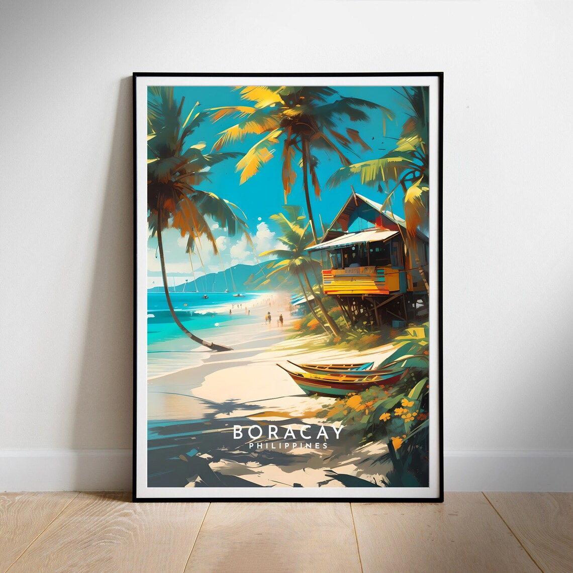 Boracay Travel Poster, Philippines Travel Poster - Image 2
