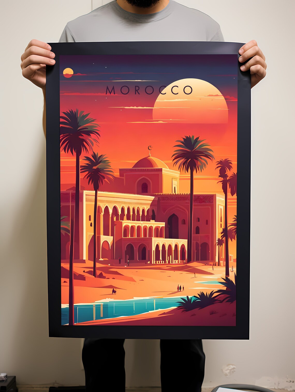 Morocco Travel Poster Wall Art Instant Hanging Decor New Home Gift - Image 2