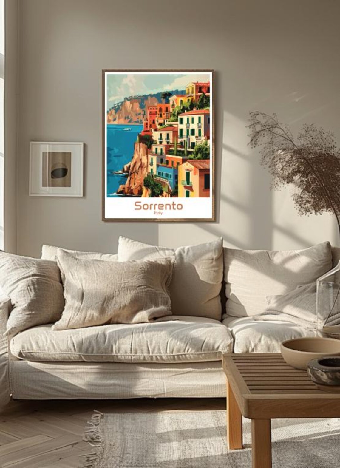 Sorrento Italy Amalfi Coast Cliffside Village Vintage Travel Poster - Image 3