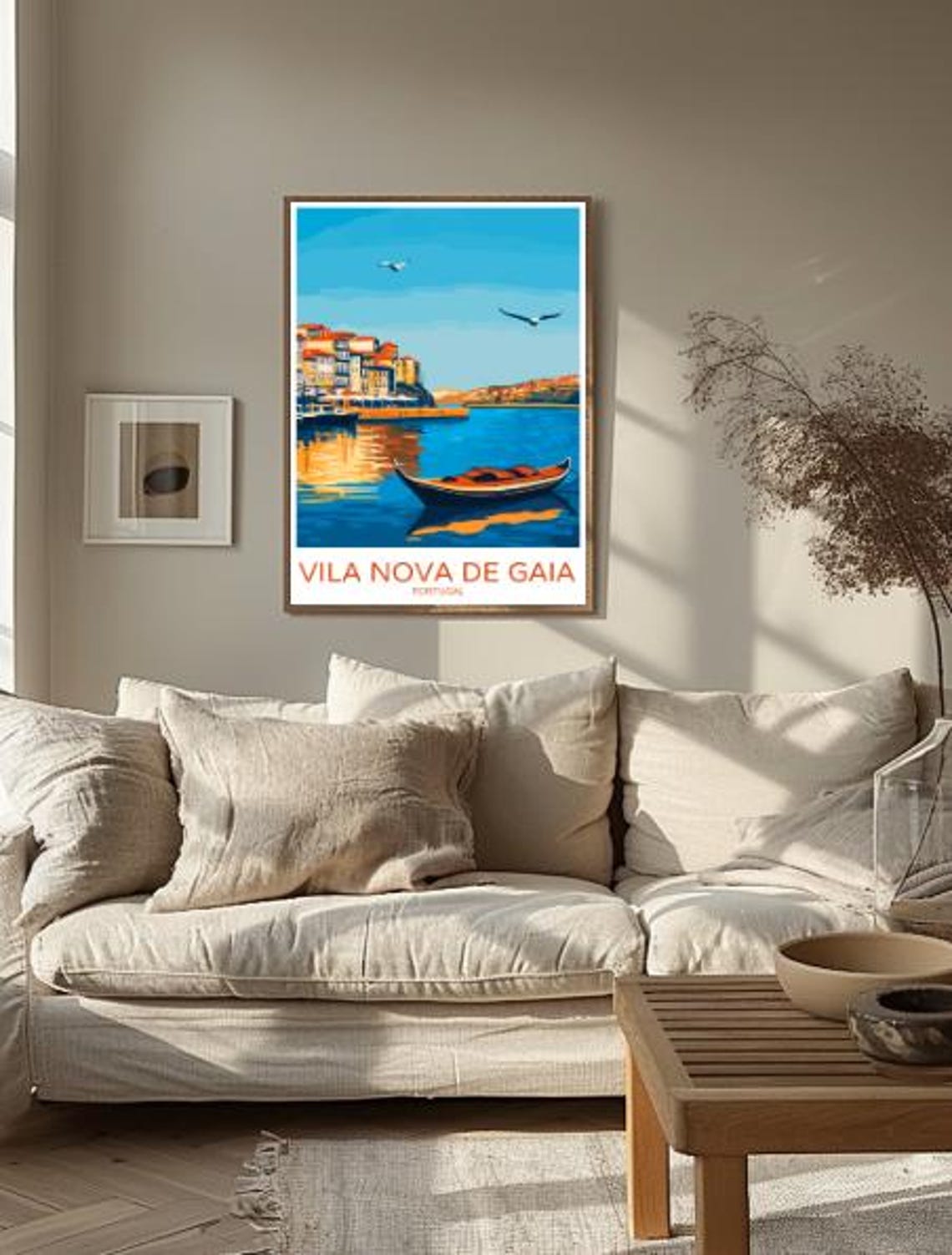 Vila Nova De Gaia Portugal Travel Poster Stunning Wall Art Of Douro River And Porto Views Portugal Travel Print Scenic Decor - Image 2