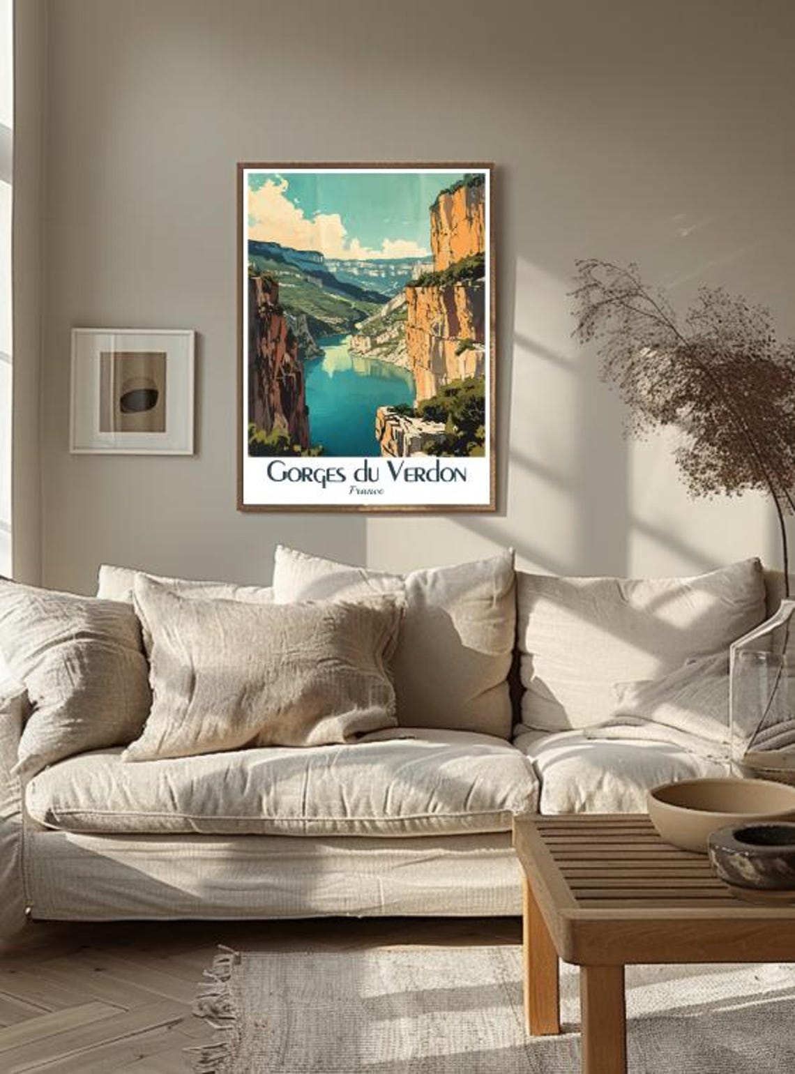 Gorges du Verdon France Travel Poster Turquoise River Canyon - Image 3
