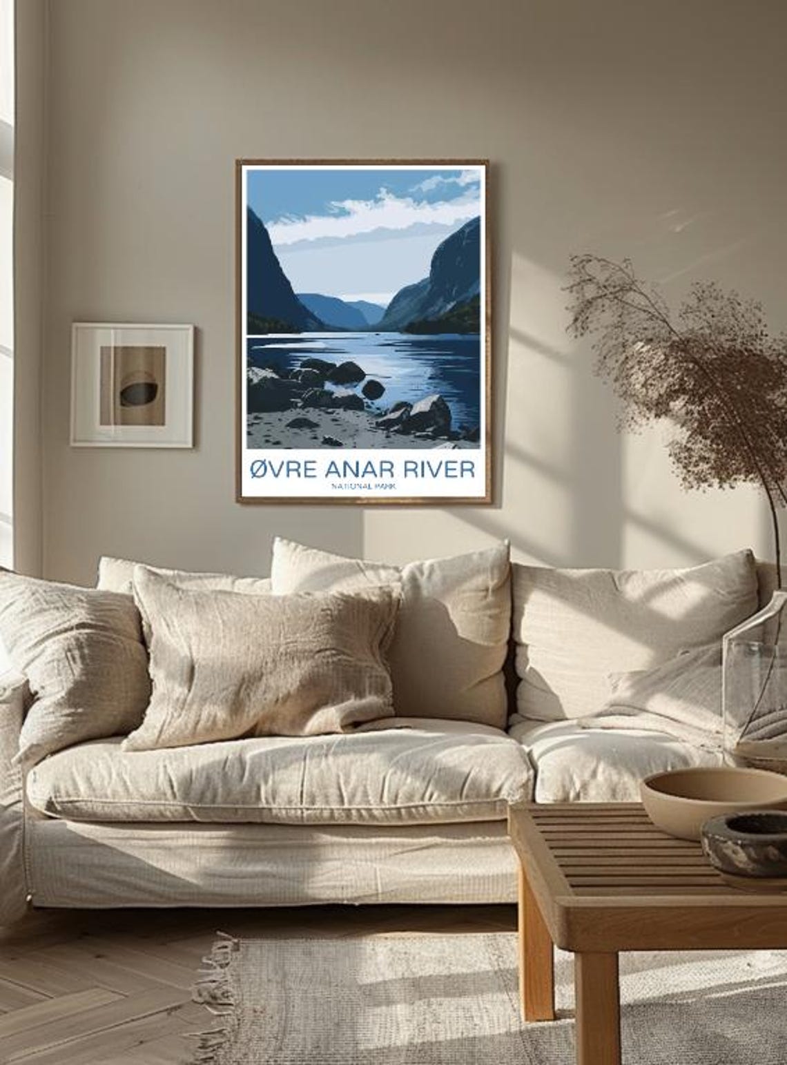 Øvre Anar River National Park Arctic Lake Scenic Travel Poster - Image 3