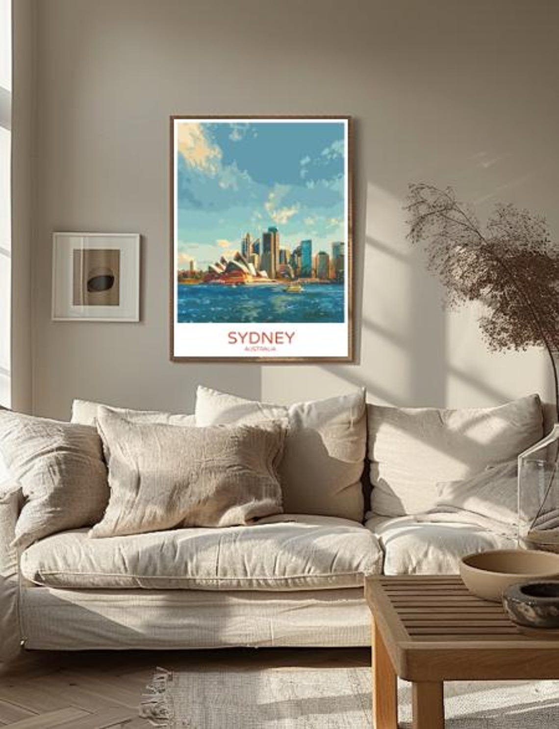 Sydney Australia Travel Poster Opera House Harbour Skyline View Art - Image 2