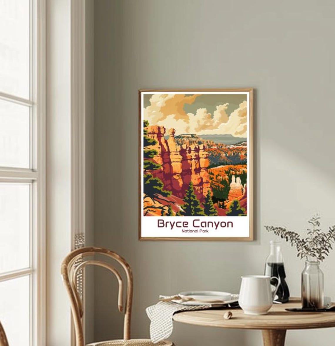 Bryce Canyon National Park Hoodoos Amphitheater Travel Poster - Image 2