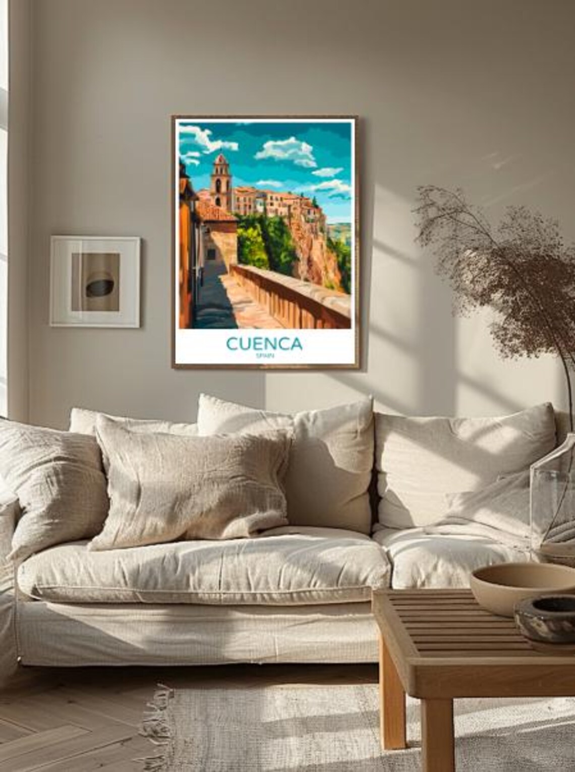 Cuenca Spain Travel Poster Stunning Wall Art Of Hanging Houses And Historic Cityscape Spain Travel Print European Decor - Image 3