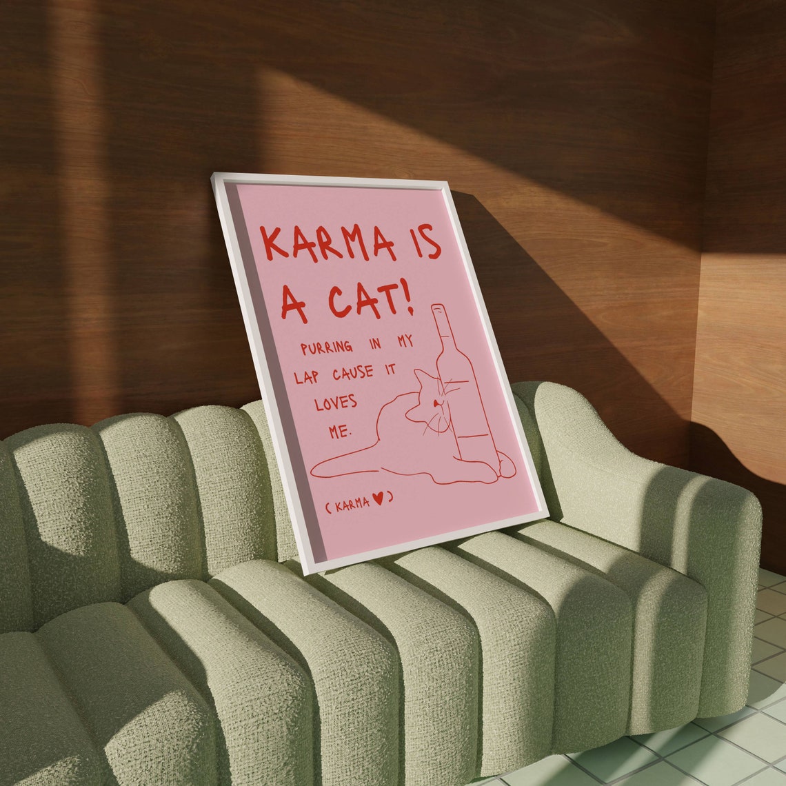 Taylor Karma Midnights Cat Art Print - Image 2
