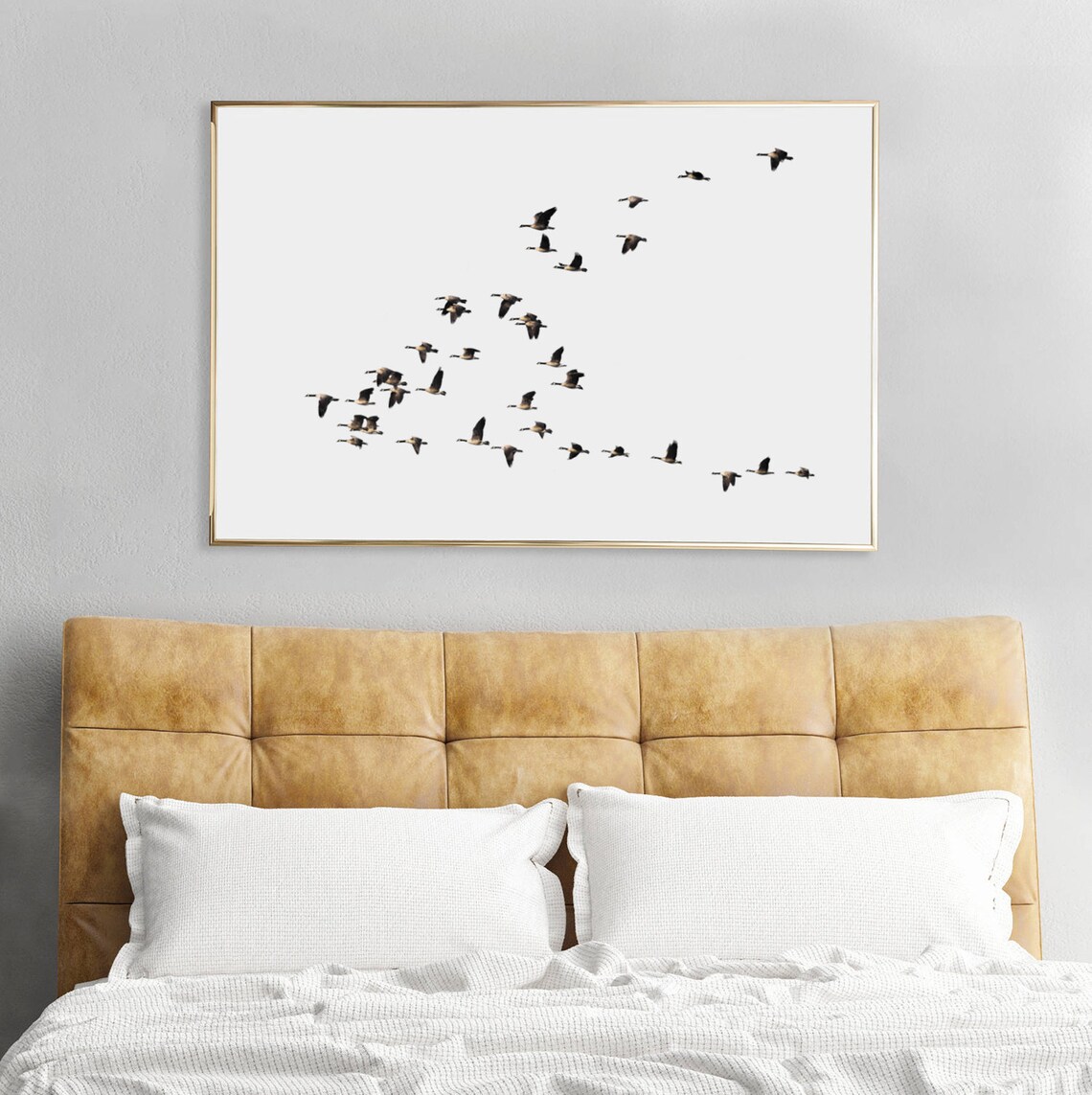 Flying Birds Minimalist Scandinavian Art Print - Image 3