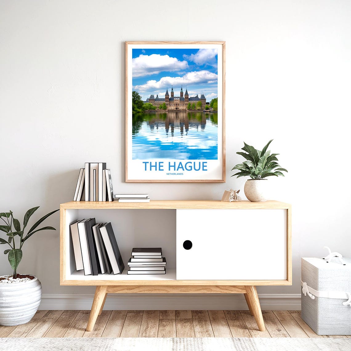 The Hague Historic Palace Wide Reflection Photo Travel Poster - Image 2