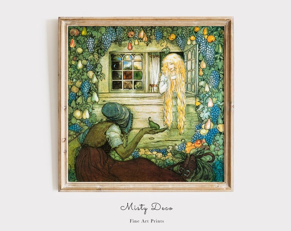 Fantastic Fairytale Art By John Bauer Wall Fantasy Fairy Witch Vintage The Golden Age Of Illustration