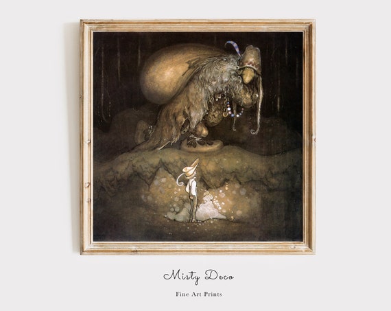 Troll Folklore Vintage Art By John Bauer The Golden Age Of Illustration Famous Folktales Wall