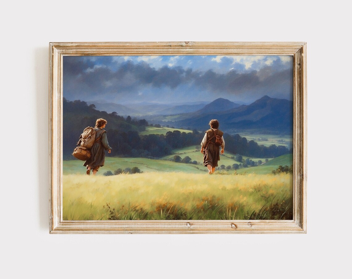 Old Friends Leaving The Shire Adventure Art Print