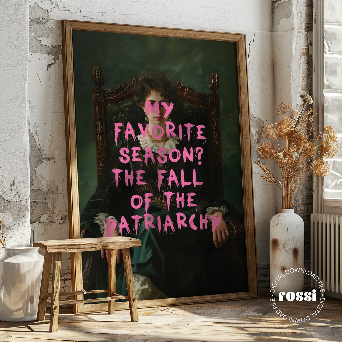 My Favorite Season The Fall Of The Patriarchy Feminist Poster - Image 3