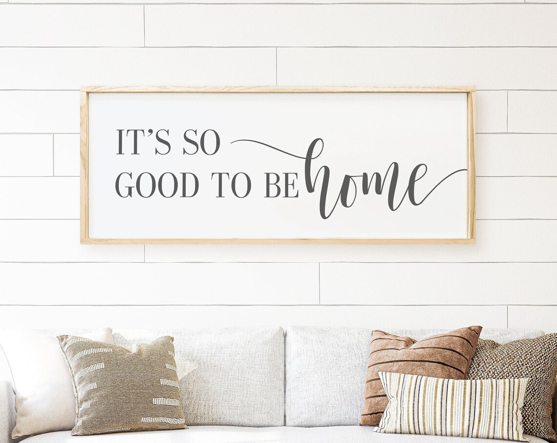 It's So Good To Be Home Rustic Welcome Home Wall Art Print