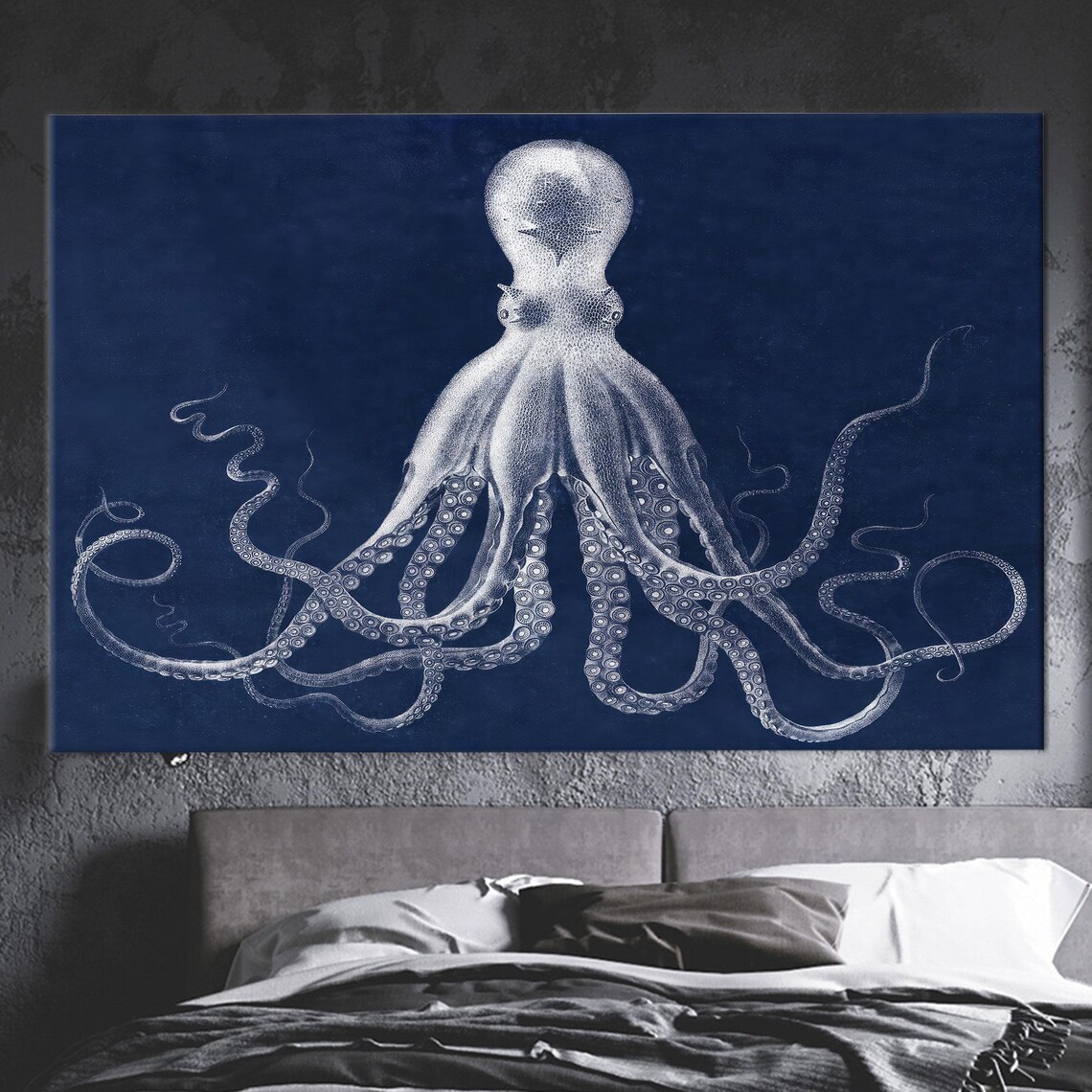 Octopus Modern Sea Life Wall Decor Poster Print