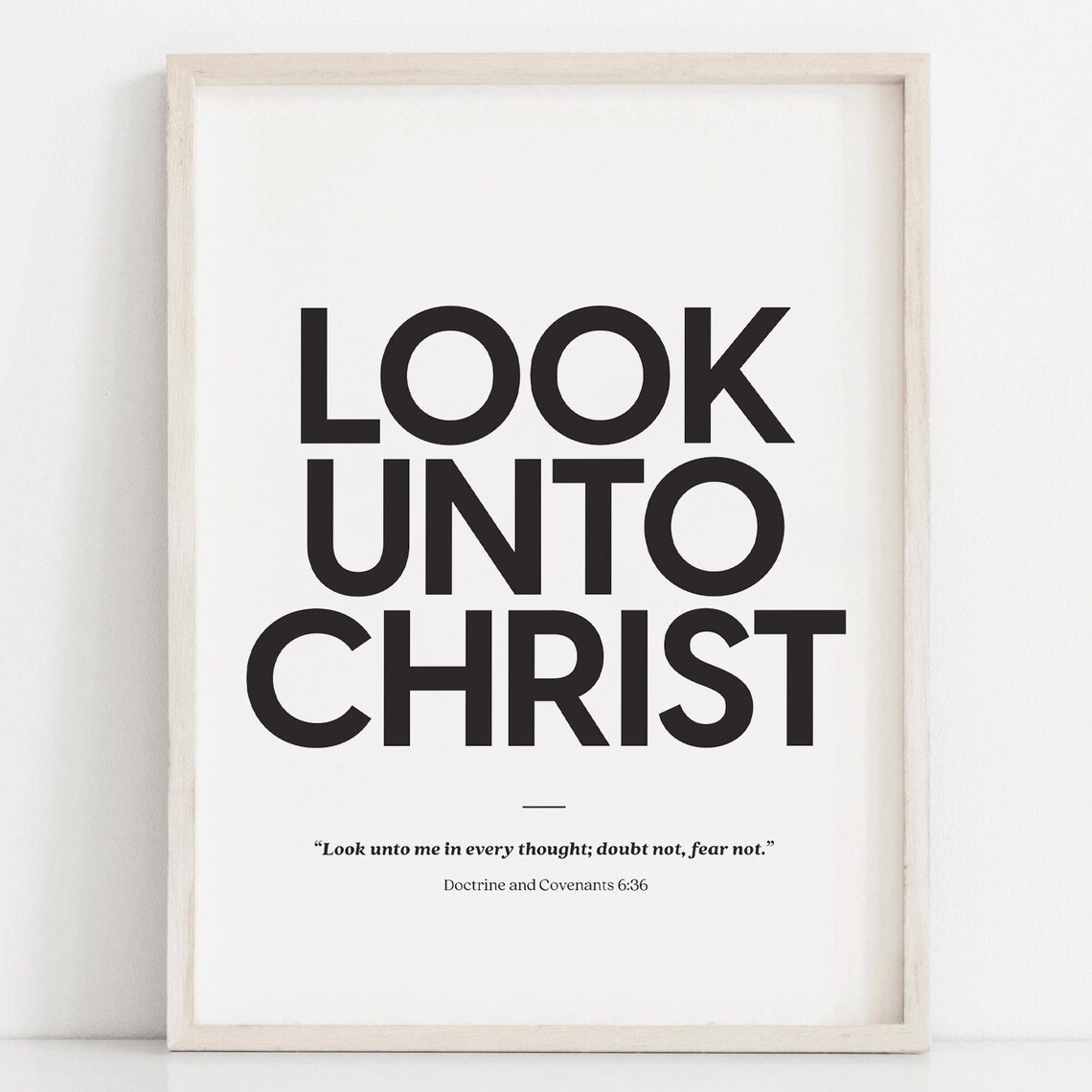 Look Unto Christ 2025 LDS Youth Theme Art Print - Image 3