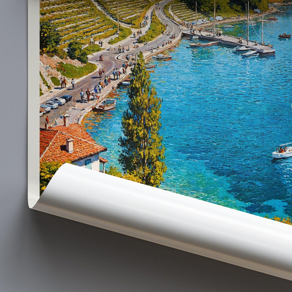 Bodensee Travel Print Germany Travel Poster Painted Wall Art Print Home Decor Framed Personalized Print Vacation Travel Gift - Image 4