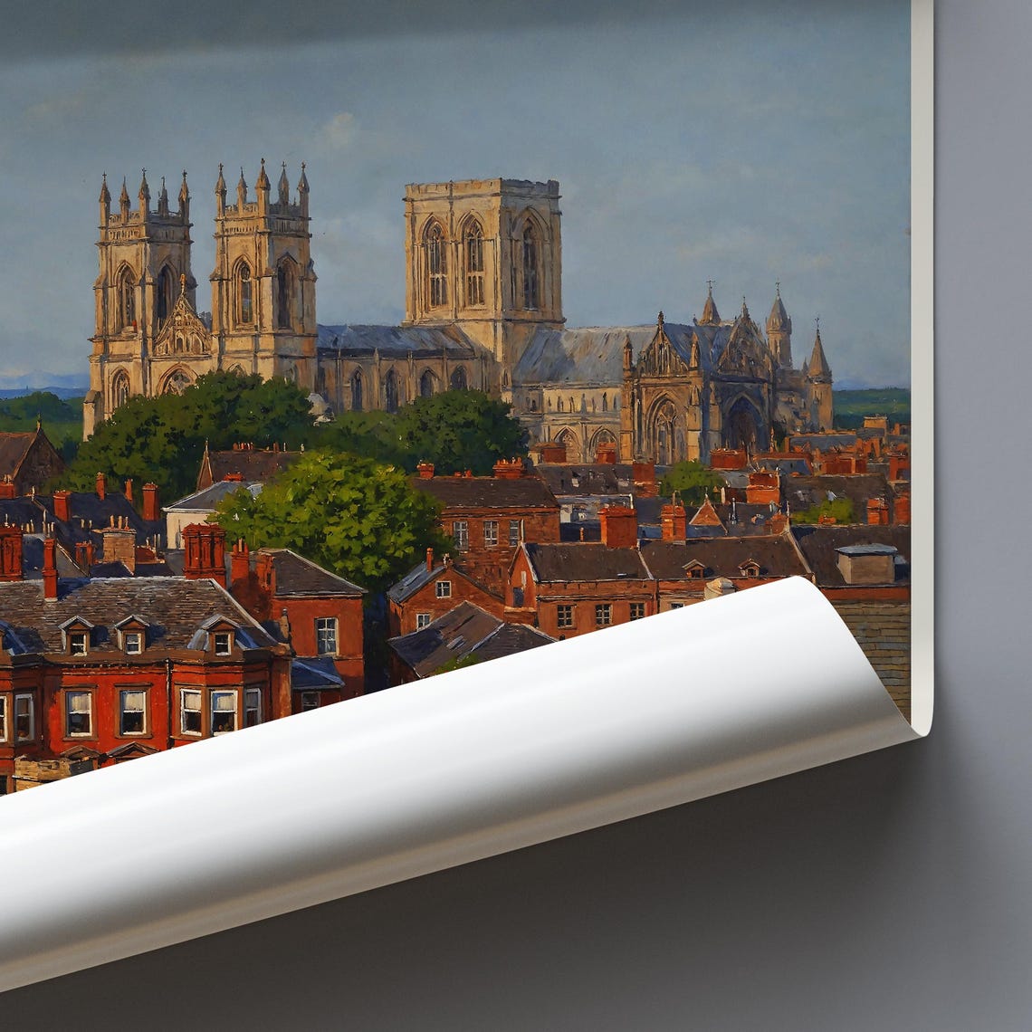 York Travel Print York Minster Poster Travel Wall Art Home Decor Gift Personalized Framed - Image 3
