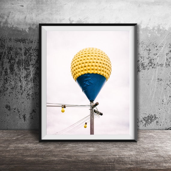 Golf Ball Original Wall Art Photo Modern Photography Unframed Decor Ready To Frame Office Art