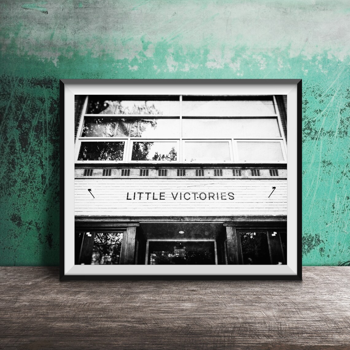 Little Victories Minimalist Storefront Sign Chicago Photo Poster - Image 2