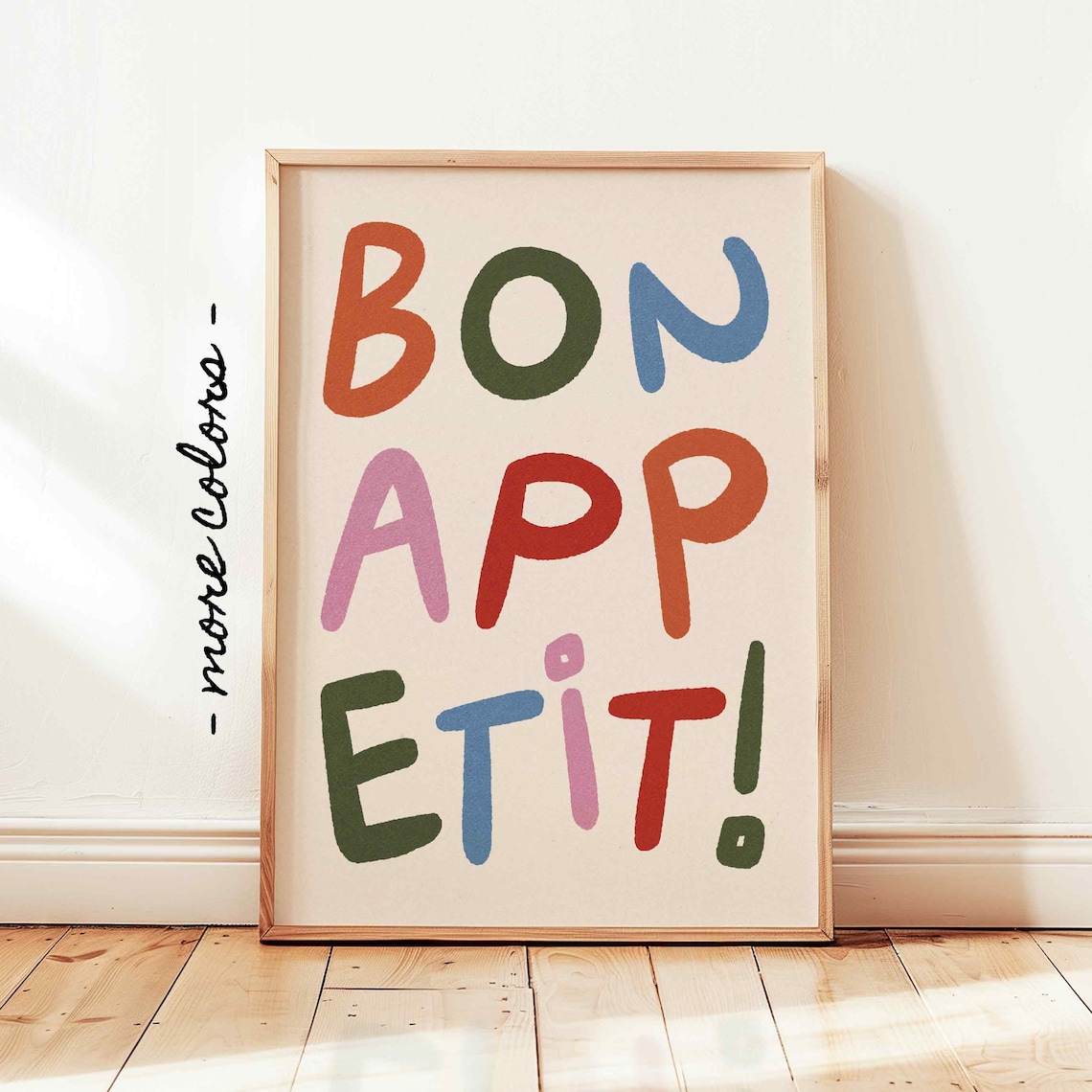 Bon Appetit Hand Drawn Kitchen Art Print