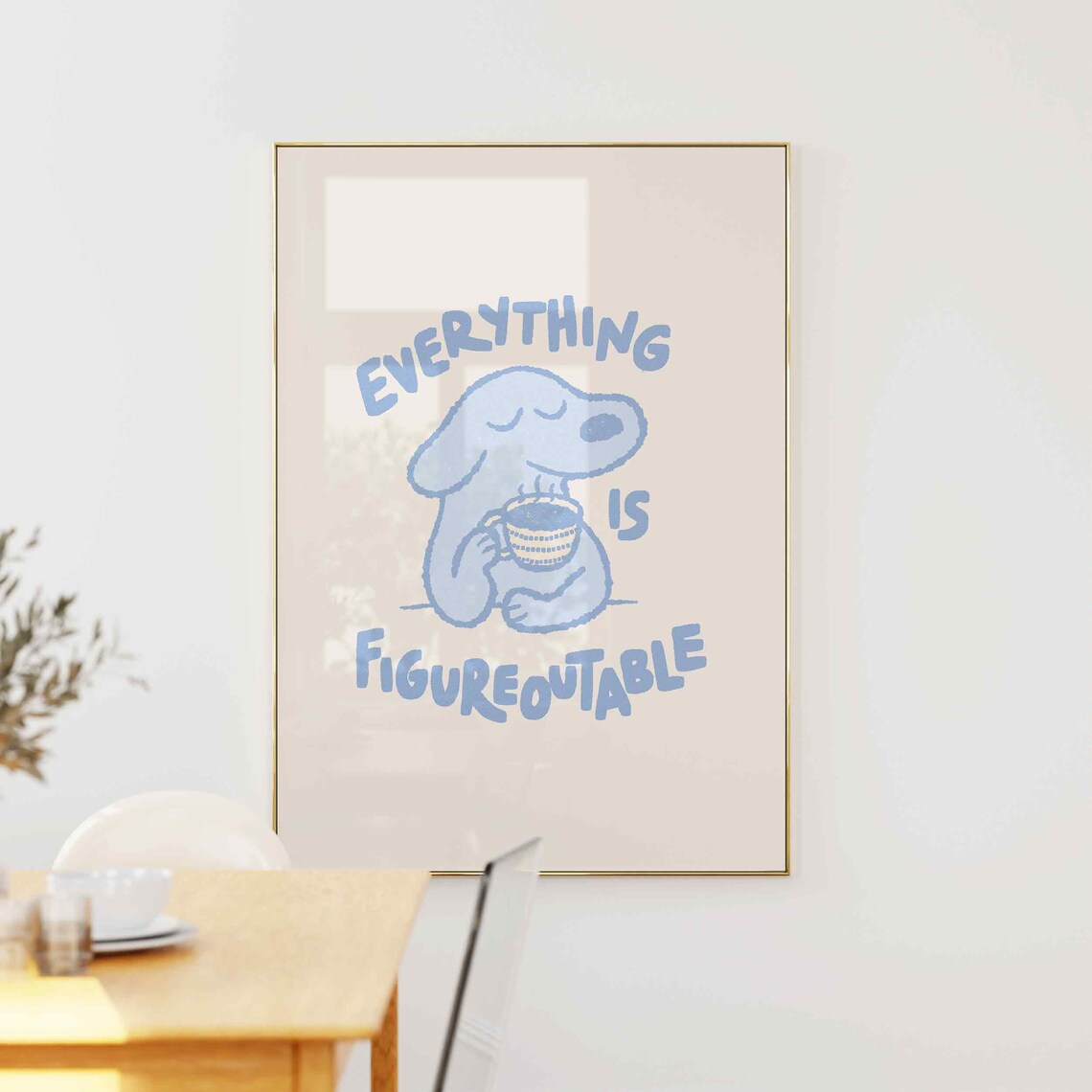 Everything Is Figureoutable Kids Office Wall Art