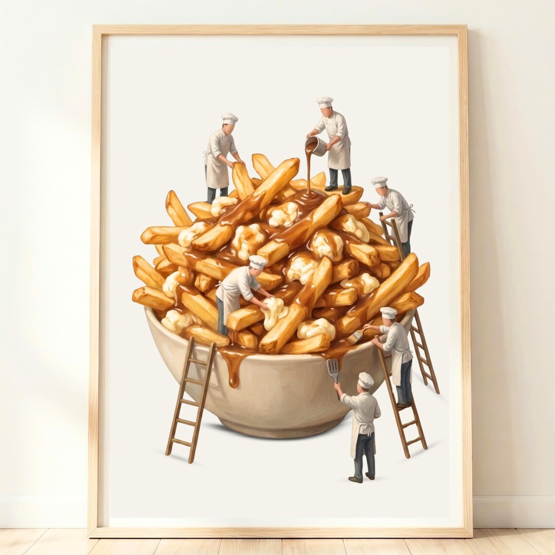Poutine Wall Art Print, Canadian Food