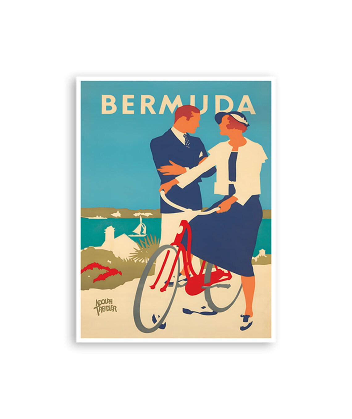 Bermuda Travel Poster, Adolph Treidler Art Print