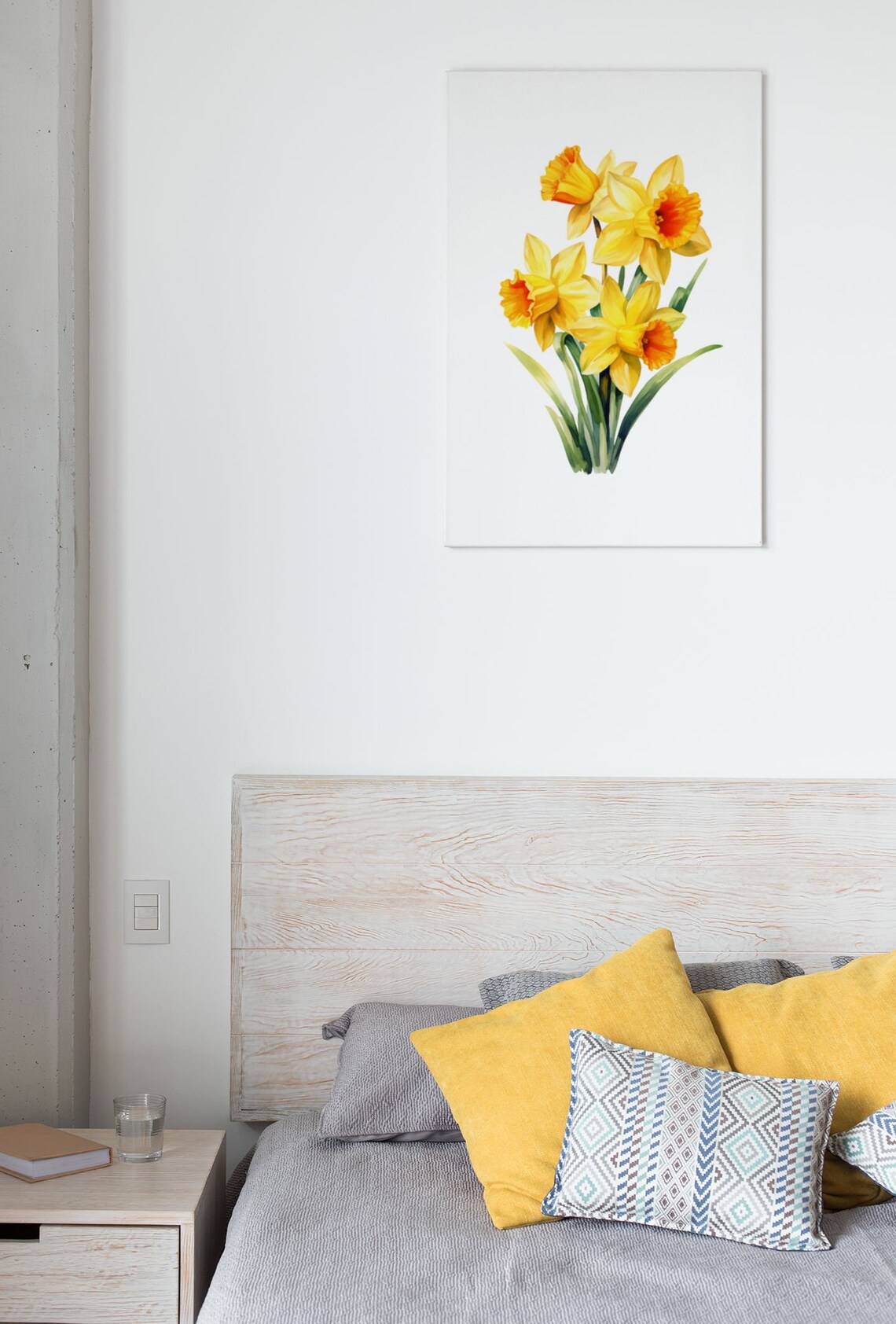 Yellow Narcissus Spring Bouquet Watercolour Botanical Flower Poster - Image 8