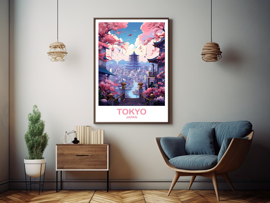 Tokyo Japan Skyline Travel Wall Art Print - Image 3