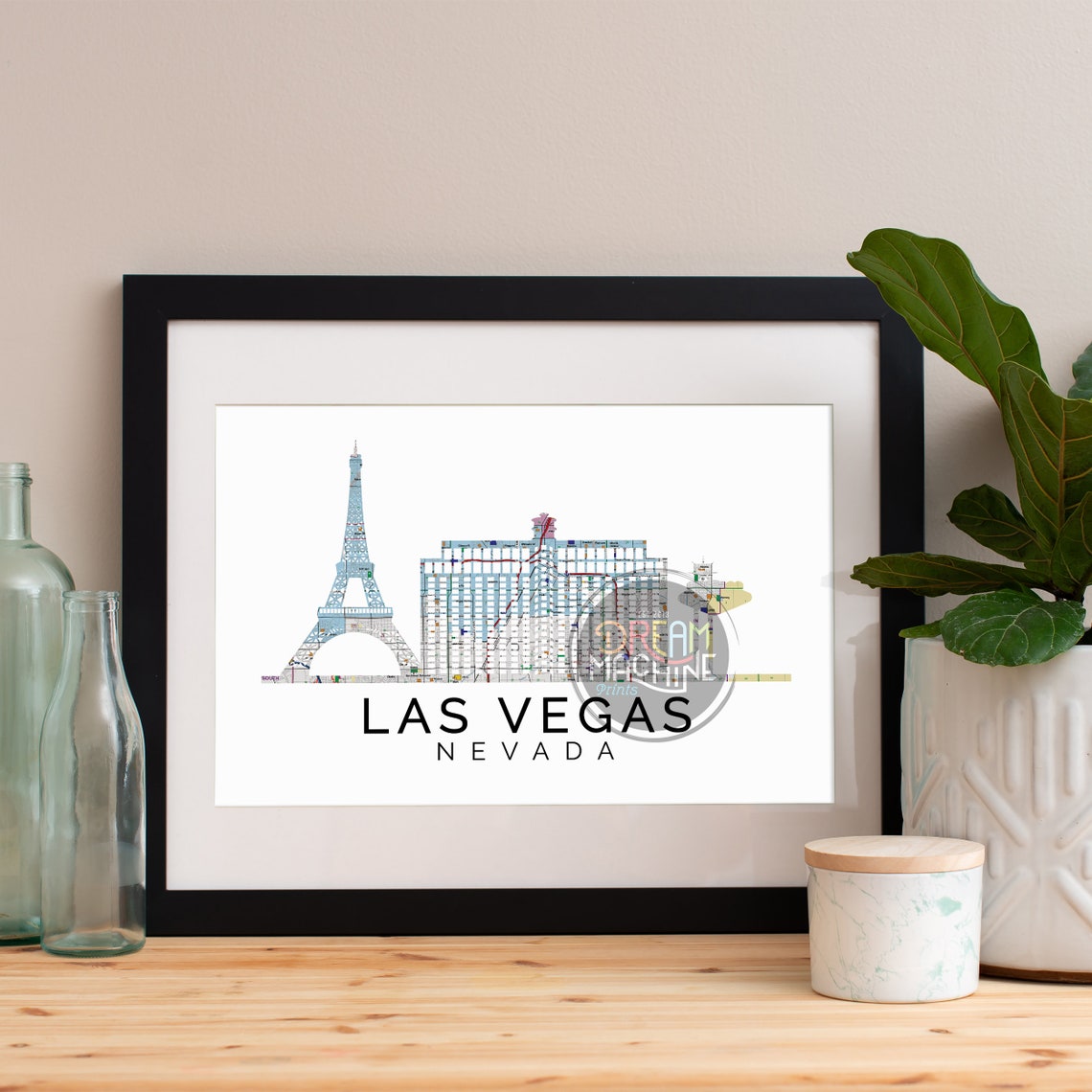 Las Vegas Print Las Vegas Skyline Las Vegas Art Las Vegas Poster Las Vegas Watercolor Las Vegas Art Print Las Vegas Map Las Vegas