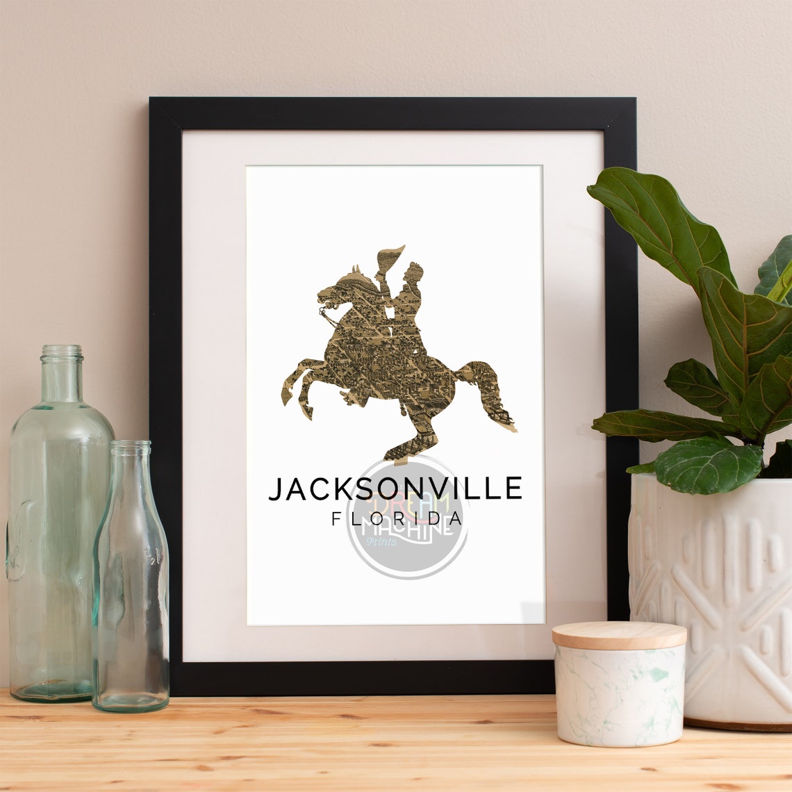 Jacksonville Print Jacksonville Skyline Jacksonville Art Jacksonville Poster Jacksonville Watercolor Jacksonville Art Print Florida