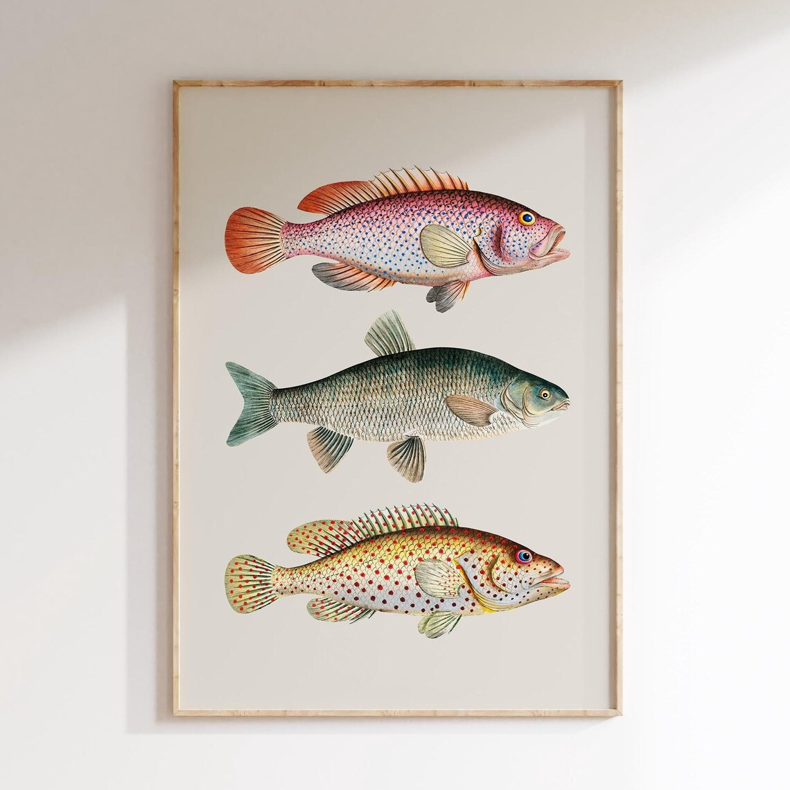 Vintage Style Fish Kitchen Wall Art