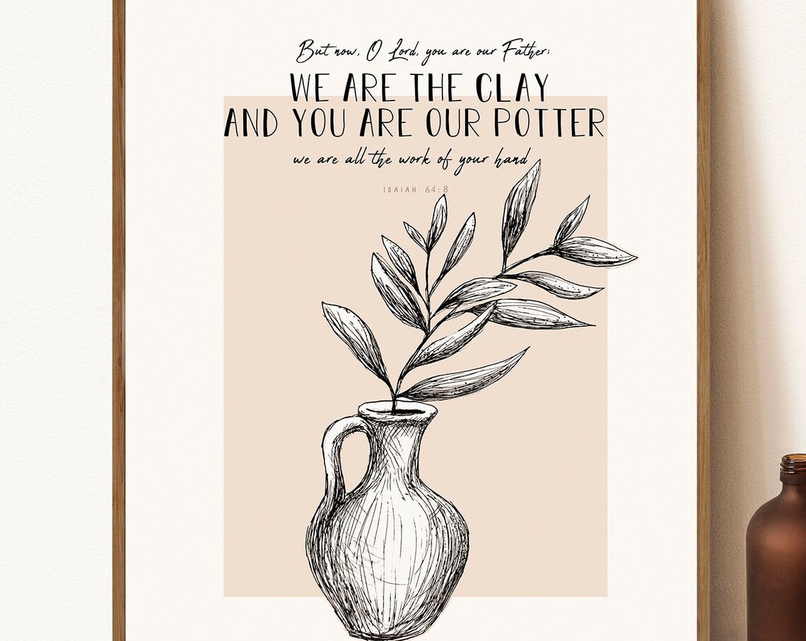 Isaiah 64:8 Scripture Art Print, Minimal Inspiration - Image 2