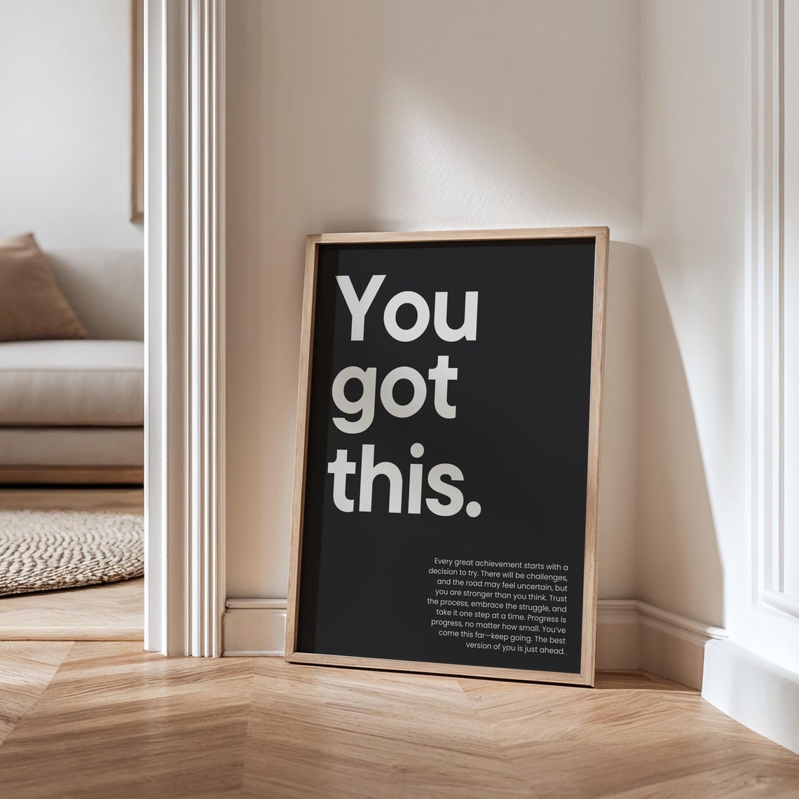 You Got This Motivational Typography Art Print - Image 4