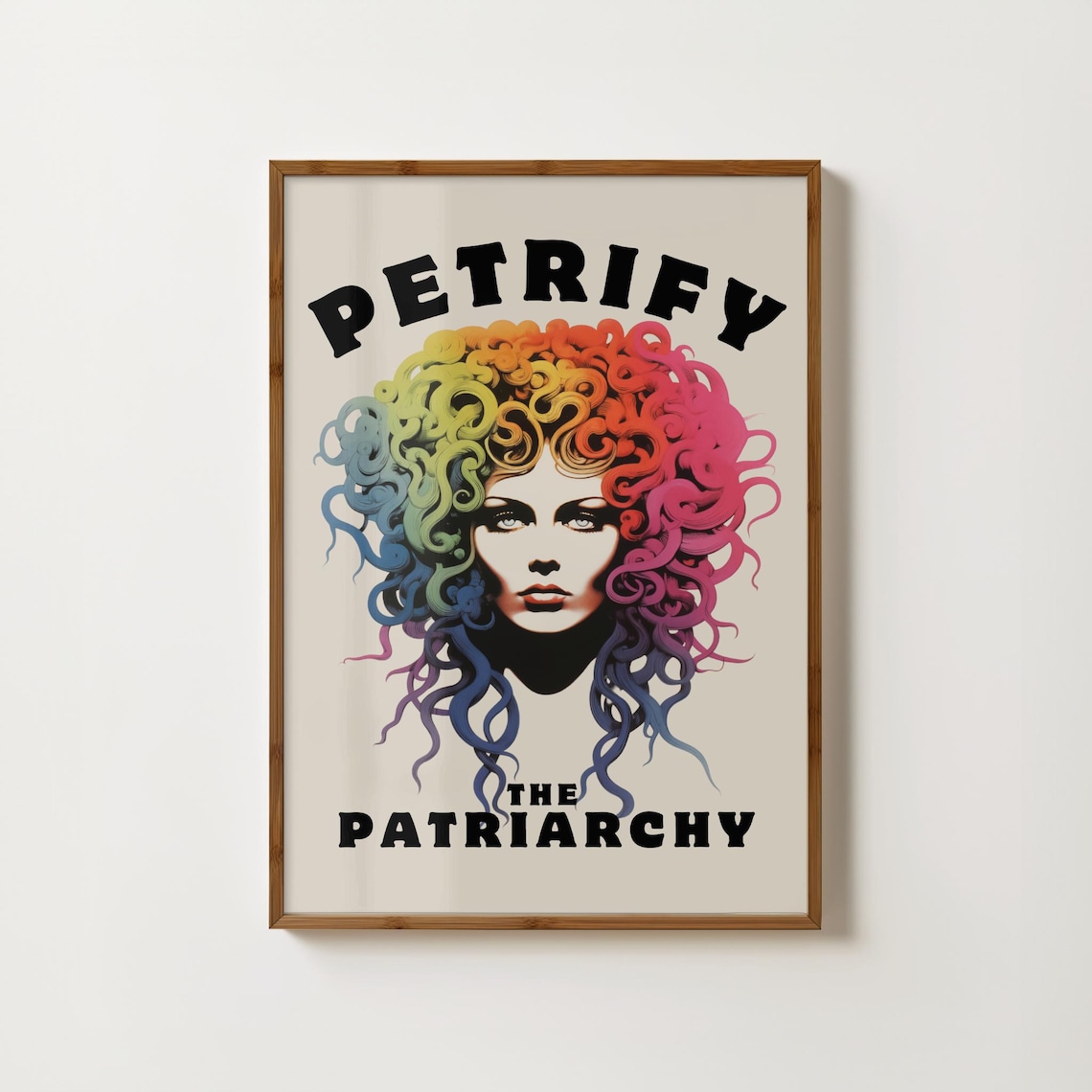 Medusa Feminist Art Print, Smash the Patriarchy