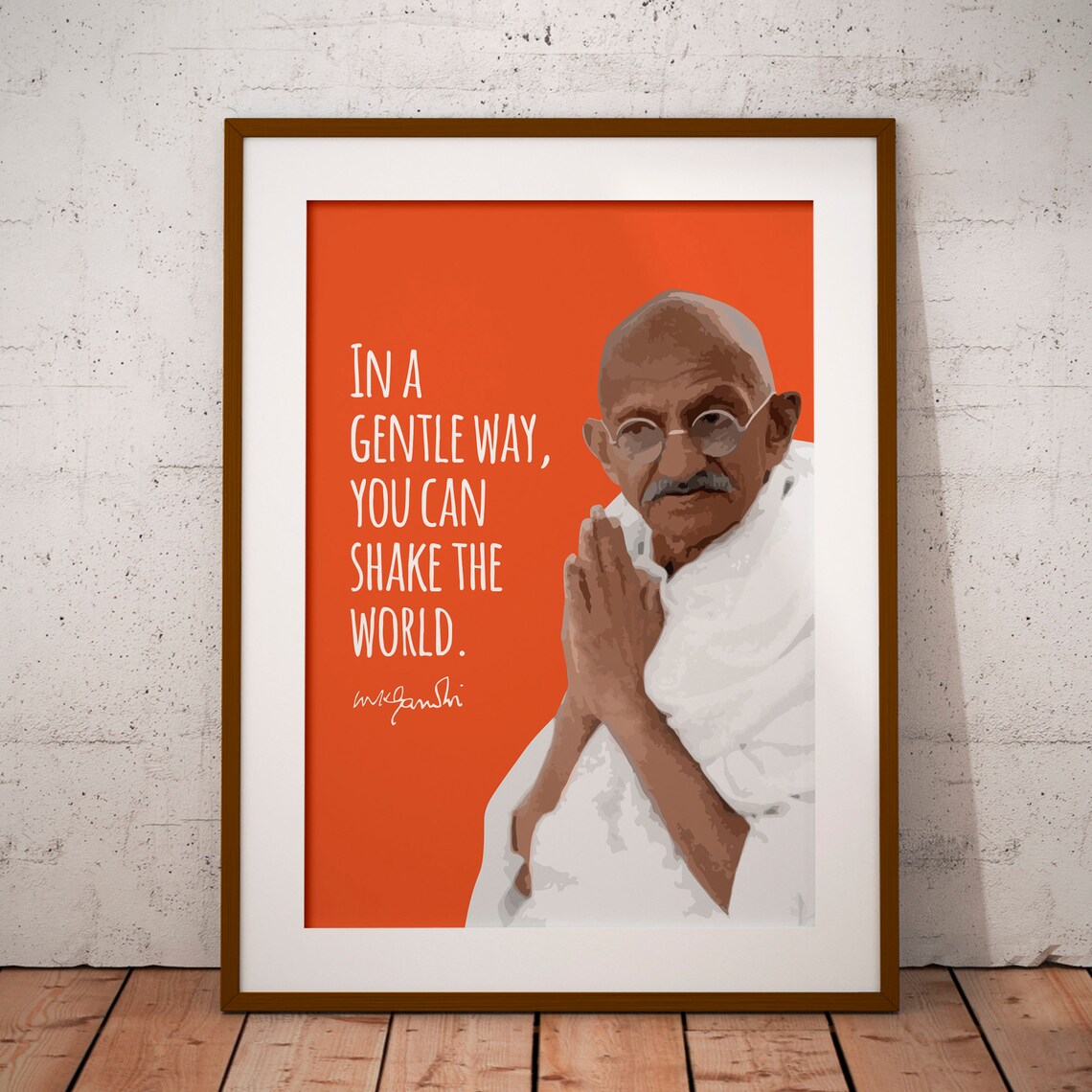 Mahatma Gandhi Quote Print, Activism Motivation - Image 2