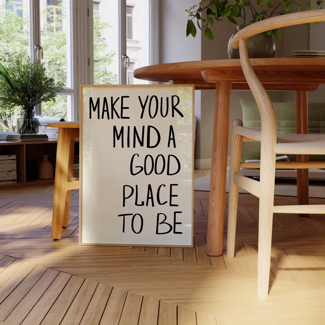 Minimalist Positive Quote Art Print, College Bedroom Decor - Image 2